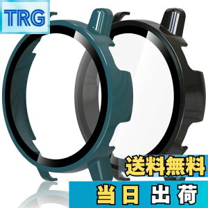 �y���������zHianjoo 2������ Garmin Vivoactive 5 �Ή� �P�[�X �ی�J�o�[+�t�B���� ��̌^ �K�[�~�� Vivoactive 5 �Ή� �J�o�[ �ی�t�B���� PC�f�ނ̃t���[�� �S�ʕی� �Ռ��z�� �����x�^�b�` [�u���b