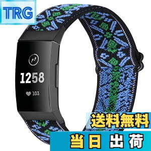 �y���������z�R���p�`�u�� Fitbit Charge 4 / Fitbit Charge 3 / Charge 3 SE �i�C�����e���X�|�[�c�o���h�����p�X�g���b�`�o���h �X�g���b�v