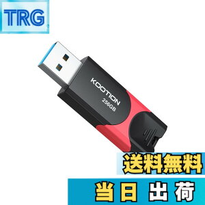 �y���������zKOOTION USB������ 256GB USB 3.0 (USB3.2 Gen 1)�X���C�h�� PS4����m�F�� �������[�X�e�B�b�N �t���b�V�������� �ǎ�ő�110MB/�b �u���b�N