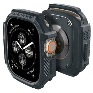 yzSpigen Apple Watch 49mm P[X y Apple Watch Ultra2 / Ultra Ή z  Ռ z ^tlXfUC 菝 h~ ϏՌ یJo[ MbhEA[}[ ACS07385 (_[NEO[)