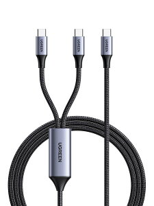 yzUGREEN USB Type C P[u yPD 100W 2-in-1 Type C }[dP[uz USB C to USB C P[u E-maker`bv fh~ iPhone 16V[Y/iPhone 15V[Y/Mac Book/iPad/Xperia/GalaxyeΉ 1.5m
