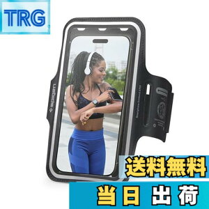 �y���������zSpigen �����j���O �A�[���o���h �X�}�z �ő�6.9�C���`�Ή� ���y�� �h�� iPhone 15 14 13 12 11 Pro Max, Samsung S24 S23 Ultra �Ή� �A�[���o���h AMP07187 (�u���b�N)