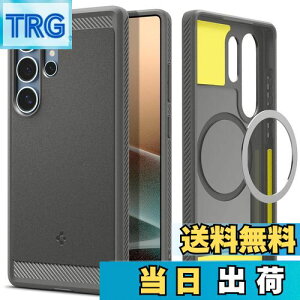 �y���������zSpigen Galaxy S25 Ultra �P�[�X Magfit�Ή� �ϏՌ� TPU �\�t�g �}�b�g �ČRMIL�K�i ���M�b�h�E�A�[�}�[�E�}�O�t�B�b�g ACS08952 (�}�[�u���E�O���[)