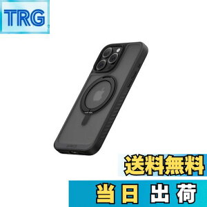 【送料無料】Anker MagGo Magnetic Case (360°リングスタンド, iPhone 15 Pro用) ブラック MagSafe対応 リングスタンド付き スマホケース マグネット搭載/滑り止め / 360°落下保護/耐衝撃/高耐久性/黄ばみな