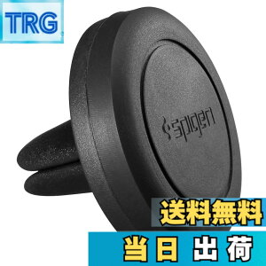 �y���������z�ySpigen�z �ԍڃz���_�[ �}�O�l�b�g�� �G�A�R�������o���� iPhone/Android�e�� ���[�� �Ή� �G�A�[ �x���g (�u���b�N)