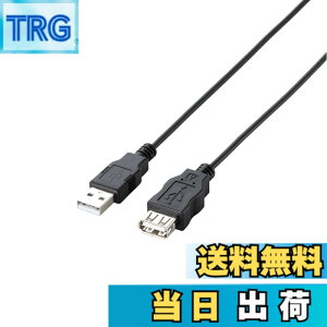 �y���������z�G���R�� RoHS�w�ߏ���&���z���p�b�P�[�W �G�RUSB�����P�[�u�� USB2.0 A�I�X-A���X�^�C�v 3m �u���b�N U2C-JE30BK