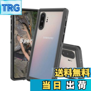 �y���������zGalaxy Note 10 Plus �h���P�[�X IP68�h���K�i �ϏՌ� �ČRMIL�K�i�擾 �M�����N�V�[ �m�[�g10�v���X �h���J�o�[ �X�g���b�v�t�� �h�� �h�o �ϐk 360°�S�����ی� Qi�[�d�Ή� ���C �J �v�[