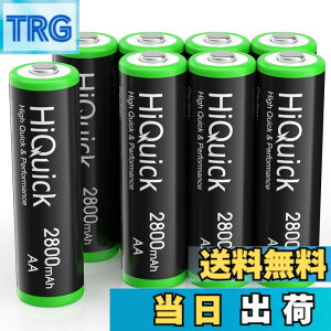 �y���������zHiQuick �P3�d�r �[�d�� �P�O�j�b�P�����f 2800mAh �[�d�r �P3�` 8�{���� ��e�ʂ��イ�ł�rechargeable battery aa
