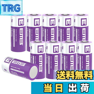 �y���������zEEMB CR123A 3V ���`�E���d�r ��[�d�� CR17345 CR123 �o�b�e���[ �����\ PTC �ی�t�� �J���� �����d�� �������� �A���[�� �X�}�[�g�Z���T�[�Ȃǂ� (10)
