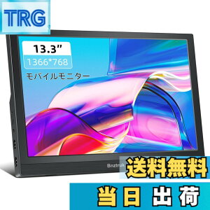 �y���������z13.3 �C���` ���o�C�����j�^�[ Bnztruk ���^ �y�� HD 1366x768 PC 16:9���j�^�[ HDMI�|�[�g�����݊��� �m�[�g�p�\�R�� Laptop Raspberry Pi 4B/3B+/3B PC Computer PS4 PS5