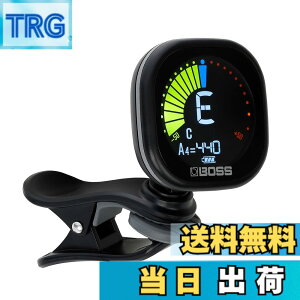 �y���������zBOSS �{�X �N���b�v�`���[�i�[ TU-05 ��^�J���[�E�f�B�X�v���C �ő�10���ԘA���g�p �I�[�g�p���[�I�t�@�\ USB�[�d �M�^�[/�x�[�X �F�F�u���b�N