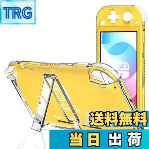 �y���������zECHZOVE Nintendo Switch Lite�p�N���A�P�[�X �L�b�N�X�^���h�t�� �ی�n�[�h�P�[�X Nintendo Switch Lite�p �C�V���X�C�b�`���C�g�A�N�Z�T���[ �F�F�N���A�A�T�C�Y�F10.16 cm x 24.38 cm x 3.30 cm