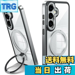 �y���������zTMUJWS Galaxy S25 �p�P�[�X Magnetic�Ή� �����O�t�� SC-51F SCG31 �P�[�X �N���A �ϏՌ� �ČRMIL�K�i 360°��]�X�^���h �c�����Ή� ���C�����X�[�d�Ή� �M�����N�V�[ s25 �p�J�o�[ ���� �ϋv