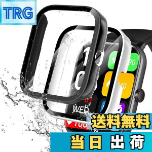 �y���������zredmi watch6 �P�[�X �F�F�u���b�N+�z���C�g�A�T�C�Y�FVialove KW105-G01(�u���b�N+�z���C�g)