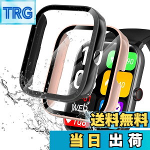 �y���������zredmi watch6 �P�[�X �F�F�u���b�N+�s���N�A�T�C�Y�FVialove KW105-G01(�u���b�N+�s���N)