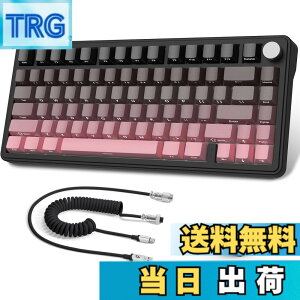 �y���������zATTACK SHARK X85���J�j�J���L�[�{�[�h�A�m�u�t��75%���C�����X�Q�[���L�[�{�[�h�APBT���v�����g�L�[�L���b�v�ABT 5.1/2.4 Ghz/USB-C�L���A�z�b�g�X���b�v�A���j�A�X�C�b�`�ARGB�ANKRO�APC