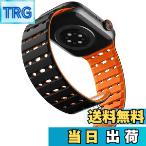 �y���������z[Bandletic] �A�b�v���E�H�b�`�p�� �o���h �}�O�l�b�g - �� ����Ȃ� �X�|�[�c�o���h�ʋC�� �h�� �y�� 2�F�f�U�C�� �����o���h �F�F�u���b�N�I�����W�A�T�C�Y�F44/45/46/49/42mm(Series3)