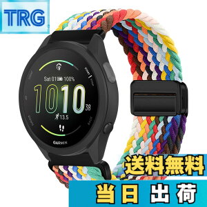 �y���������z[KeeFos] 20mm �o���h Garmin(�K�[�~��) Forerunner 570 42mm/165/245/645/Approach S50/S44/Vivoactive 6/Vivoactive 5/Venu Sq 2/Venu 2 Plus �Ή� �����o���h �i�C�����f�� ���C�o�b�N�� �}�O�l�b�g���o�b�N�� ��