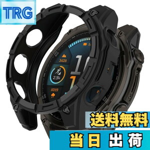 �y���������zHeeNia Garmin �Ή� �P�[�X �V���R���ގ� �ی�P�[�X �J�o�[ �Ռ��z�� ���y�� �_�� �Ռ��h�~ �C�菝�h�~ �ی�J�o�[�p �F�F�u���b�N�A�T�C�Y�FGarmin Fenix 8 47mm