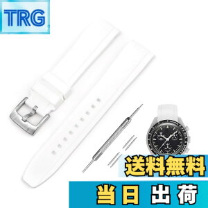 �y���������z[Jumpsunfun] 20mm ���v�o���h for Omega X Swatch Speedmaster MoonSwatch �I���K�ƃX�E�H�b�` �X�s�[�h�}�X�^�[ ���[���X�E�H�b�`�p �V���R���x���g �F�F�z���C�g