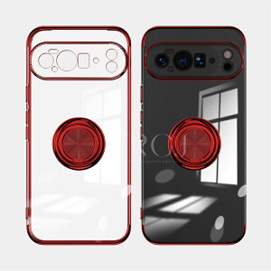スマホリング 超薄型 Google Pixel 10 Pro XL ケース Pixel 9 Pro Pixel 9A クリアケース おしゃれ かわいい Pixel 8a 透明ケース スマホスタンド メタル スマホ リング Pixel 7a 耐衝撃 カメラ保護 レンズ保護