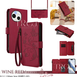 2WAY �X�g���b�v�t�� AQUOS sense10 �P�[�X �蒠�^ ���� �� AQUOS R10 �P�[�X ���킢�� ���U�[ �A�N�I�Xsense9 �g�уP�[�X �V�����_�[�X�g���b�v �t�@�X�i�[�|�P�b�g�t�� AQUOS Wish 5 4 3 R9 R8 Pro R7 R6 �P�[