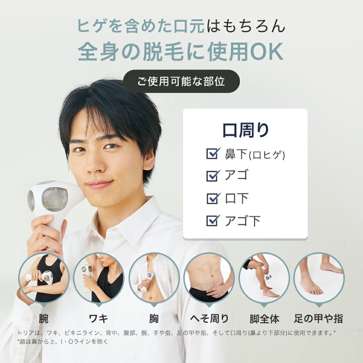 楽天市場】脱毛器 レーザー脱毛器 トリア 4X メンズ レディース 家庭用 