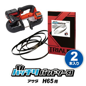 アサダ バンドソー替刃 H60用 2本入 ステンレス・鉄用 14/18山 18山 ASADA バンドソー替え刃 バンドソー刃 充電式バンドソー 18v 本体 充電 h60 835 純正 刃 切断 電動工具 バッチリバンドソー刃 B-CBA8