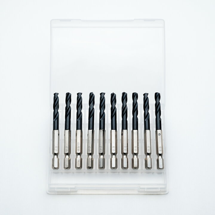 楽天市場】六角軸 ドリルセット 6.0mm 10本組 インパクト キリ 刃  