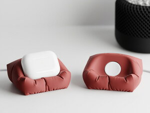 �G�A�|�b�h�s���[ Apple AirPods Pro2 Apple Watch�̏[�d��ŏ[�d �[�d�� ���C�����X�[�d ���_�� �f�U�C�� �֗� �A�C�t�H���A�N�Z�T���[ �[�d�X�^���h �\�t�g �N�b�V���� �A�b�v�O���[�h �G�A�|�b�h 
