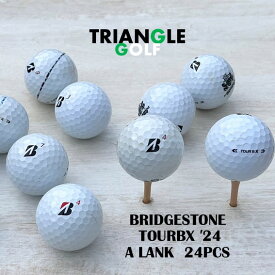 【Aランク】　ロストボール ブリヂストン TOUR B X 白 2024年 24球 ゴルフボール　【中古】　【送料無料】「LOSTBALL BRIDGESTONE TOUR B X ホワイト 2024年 24pcs GOLFBALL」