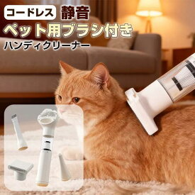 ペット 毛 掃除機 ブラシ 小型 コードレス ハンディ 静音 犬 猫 ペット 毛取り 掃除機 グルーミング ブラシ 犬 猫 ブラッシング ペット 抜け毛 吸引 掃除機 小型 犬 猫 毛 掃除 カーペット ハンドクリーナー ペット ハンディ掃除機