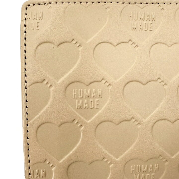 HUMAN MADE ハート模様 折り財布 ベージュ（HUMAN MADE - HUMAN MADE 