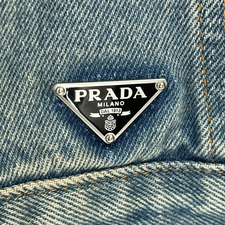 楽天市場】PRADA プラダ RN.98339-CA.34767 デニムジャケット ブルー 