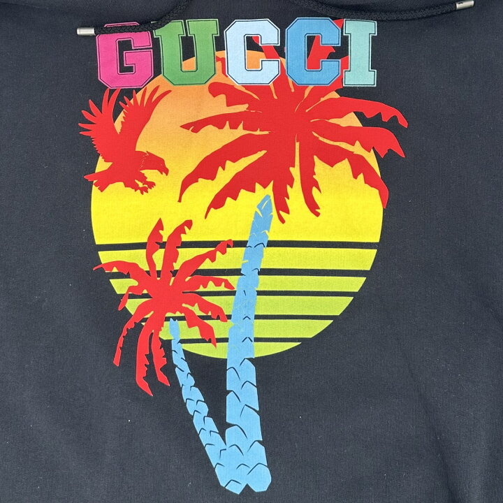 楽天市場】GUCCI グッチ サンセット プリント プルオーバー パーカー 