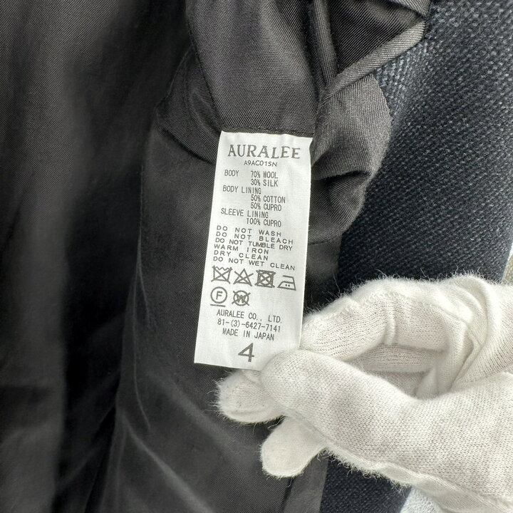 楽天市場】AURALEE オーラリー A9AC01SN WOOL SILK MELTON SOUTIEN 