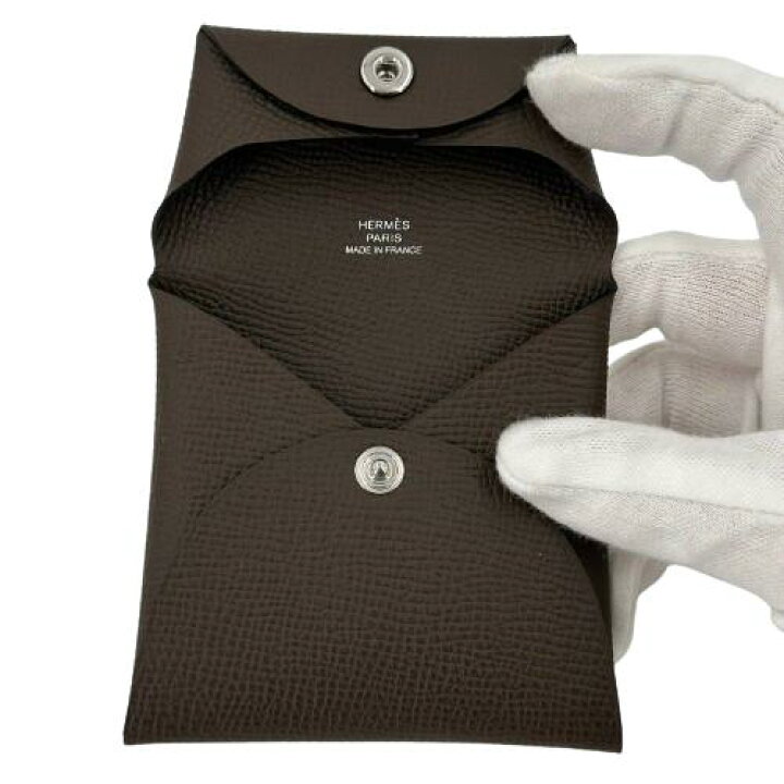 楽天市場】HERMES エルメス バスティア コインケース B刻印 ブラウン 