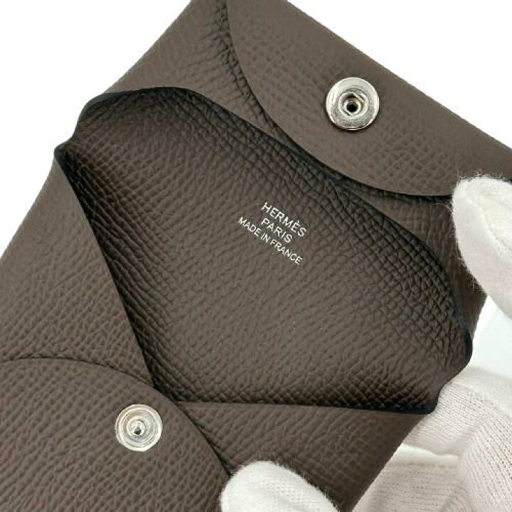 楽天市場】HERMES エルメス バスティア コインケース B刻印 ブラウン 