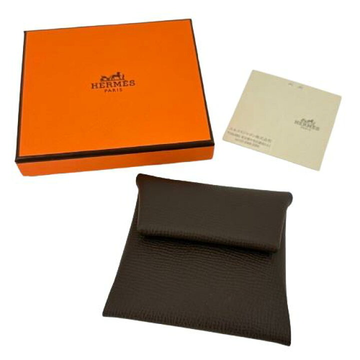 楽天市場】HERMES エルメス バスティア コインケース B刻印 ブラウン  