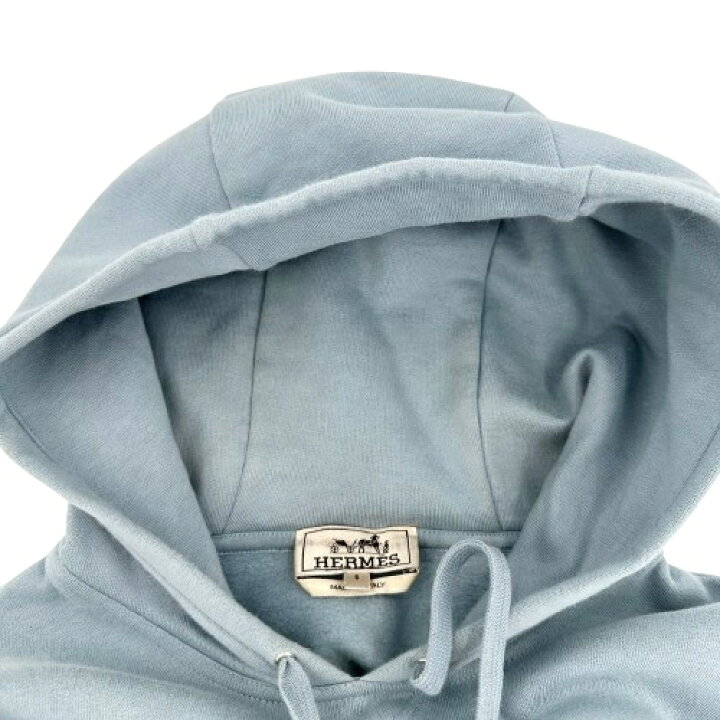 楽天市場】HERMES エルメス プルオーバー パーカー レザーパッチ 