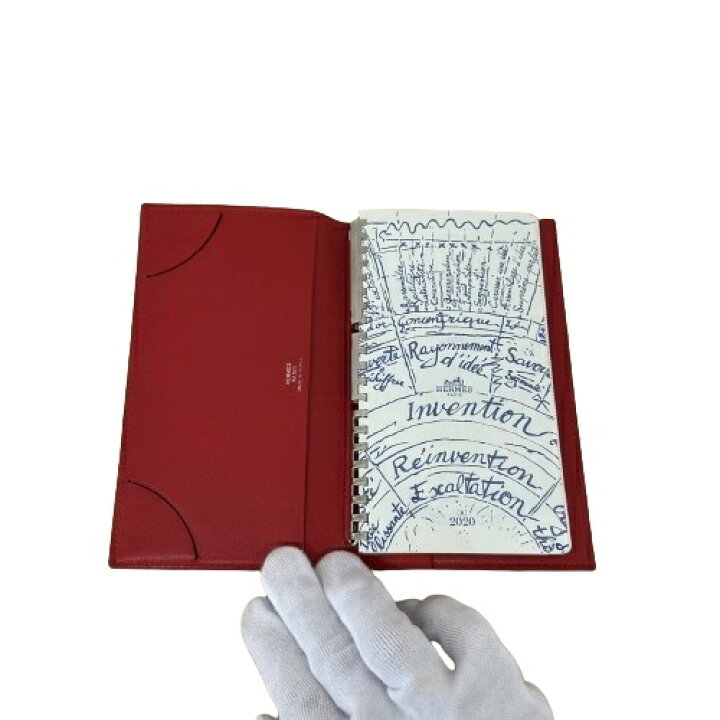 楽天市場】HERMES エルメス アジェンダ ヴィジョン2 □K刻印 レッド  