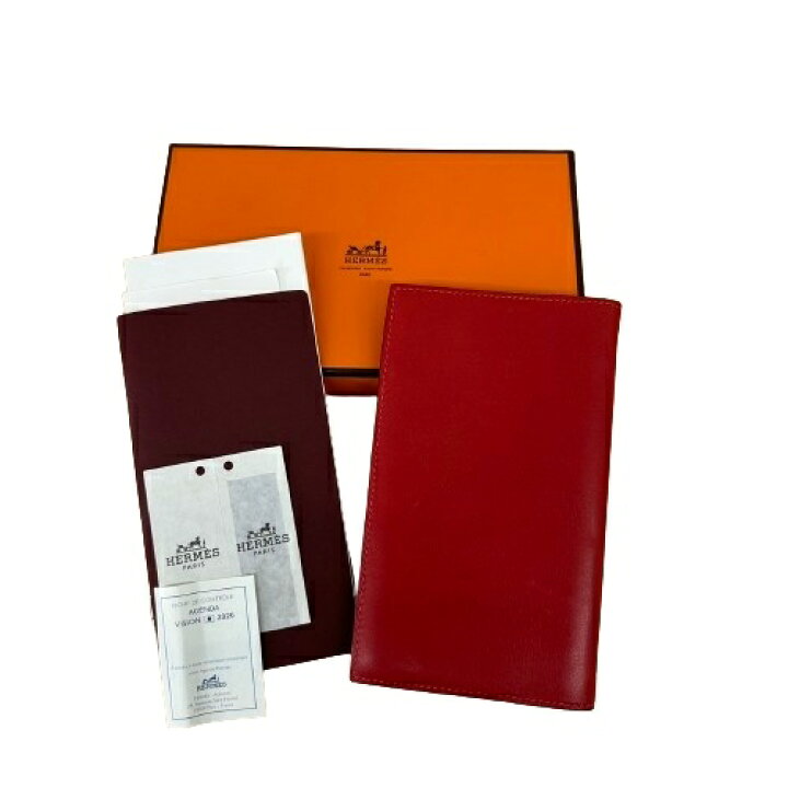 楽天市場】HERMES エルメス アジェンダ ヴィジョン2 □K刻印 レッド  