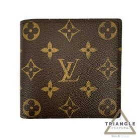 Louis Vuitton ルイヴィトン M61675 モノグラム ポルトフォイユ・マルコ ブラウン 二つ折り財布 メンズ ビトン