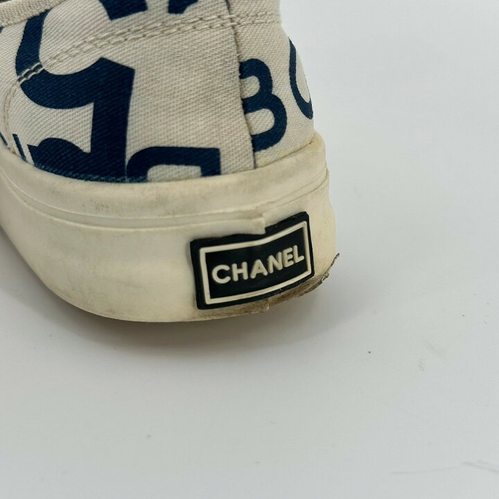 楽天市場】CHANEL シャネル バイシーライン キャンバススニーカー 