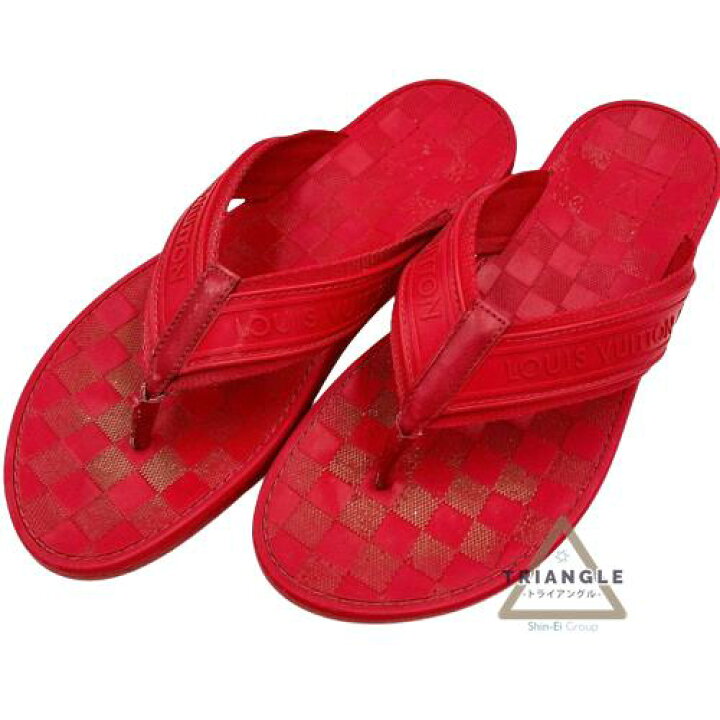 楽天市場】Louis Vuitton ルイヴィトン ダミエ ビーチサンダル メンズ  