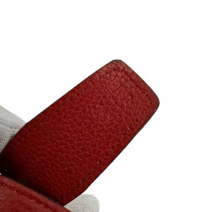 楽天市場】HERMES エルメス アピ リバーシブルベルト レッド オレンジ 