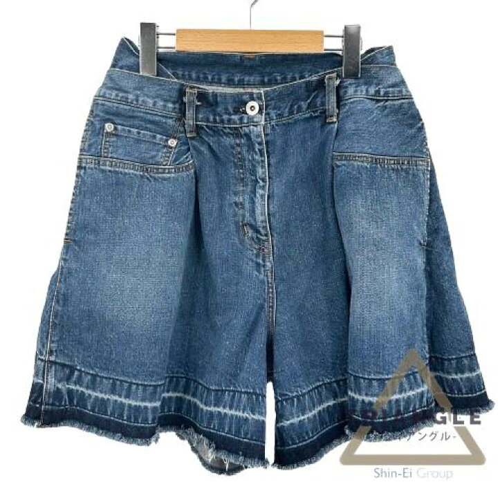 楽天市場】Sacai サカイ 21-05477 デニムショーツ カットオフ 