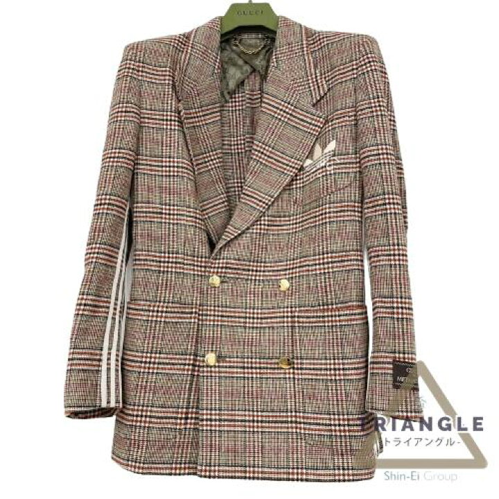 楽天市場】GUCCI adidas グッチ アディダス 691340 ウール フォーマル 