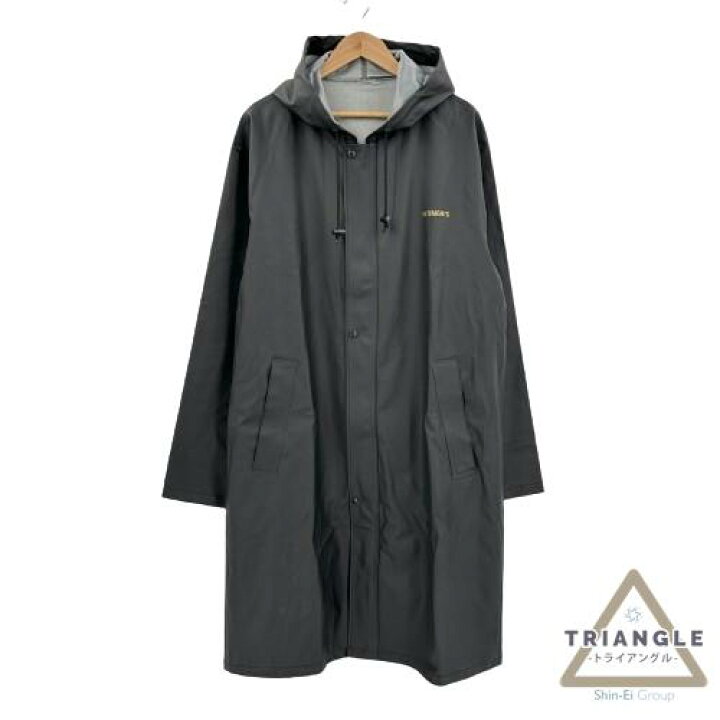 楽天市場】VETEMENTS ヴェトモン レインコート カッパ 黒 ブラック 