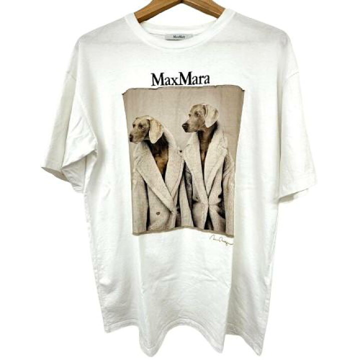 楽天市場】MAX MARA マックスマーラ ドッグ Tシャツ 白 ホワイト XS 